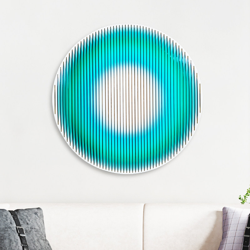 亚克力装置e装饰画抽象立体客厅玄关背景墙实物画圆形酒店卧室壁,家居饰品,现代装饰画,淘宝优惠券,粉丝福利购,淘宝优惠卷