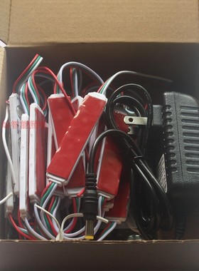 全彩LED注塑模组防水7515 3颗5050RGB驱动IKC WS2811 灯箱广告户