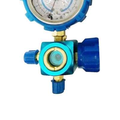 Refrigerant Manifold Gatuge Manometer Valve Presure Gauge Fo