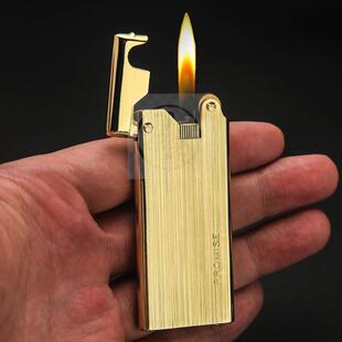@All copper metal lighter classic ultra-thin personaliz.ed m
