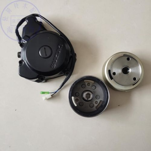 适用铃木骏驰GT125低压点火线圈y定子磁钢QS125-5电机转子磁电机