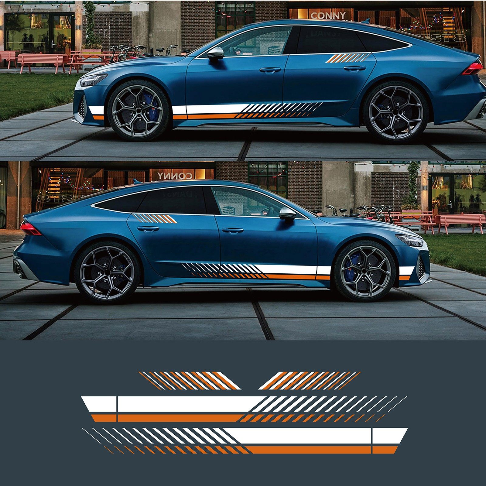 通用款汽车贴纸 改装车身腰线彩色贴 条纹车身整车贴拉花装饰贴,汽车用品/电子/清洗/改装,汽车装饰贴/反光贴,淘宝优惠券,粉丝福利购,淘宝优惠卷