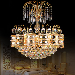 餐厅灯饭厅灯水晶灯 水晶小吊灯 豪华金色水晶灯批发 热卖