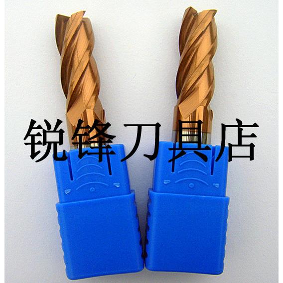 HIBOO 60度超硬钨钢铣刀圆鼻刀10-12MM (R0.5-R1) 4刃CNC数控
