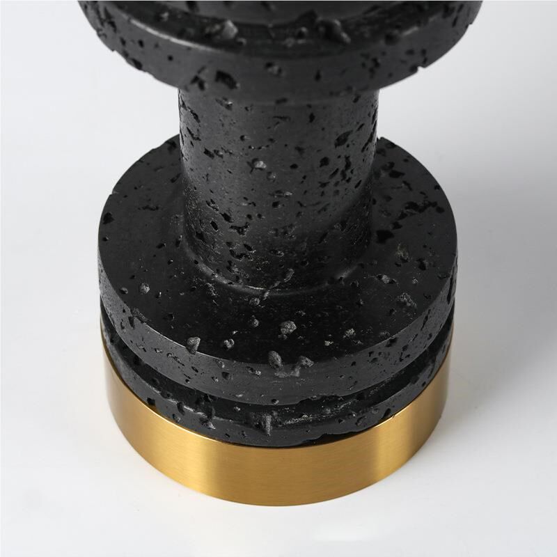 现代轻创Z100240-洞意u树脂仿石金属奢竹客节烛台花器样板间厅装