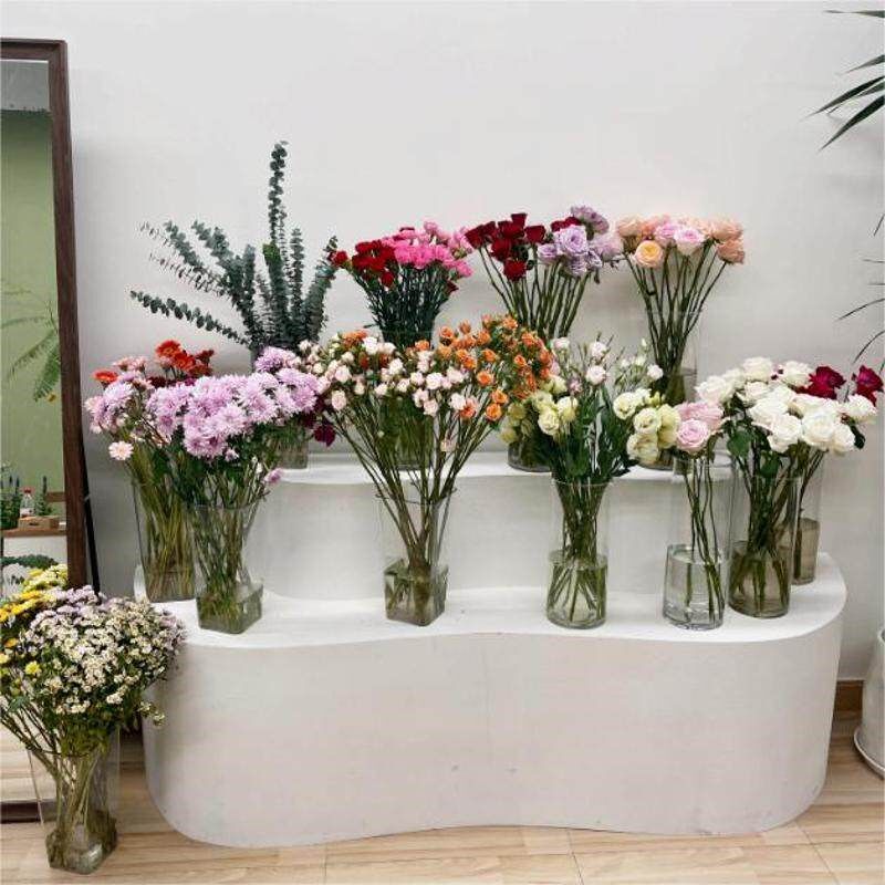 服装店橱窗展示台中岛高低流水台装饰L陈列道具鞋包店置物柜