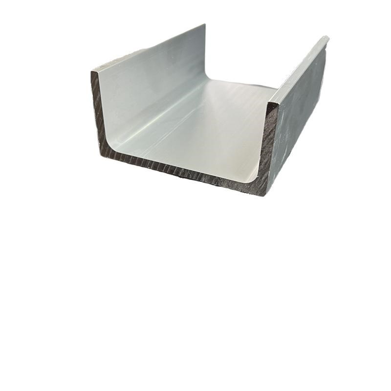 U型铝90*e45*5mm内径80mm铝合金工业槽铝6063氧化C型槽铝导轨滑轨