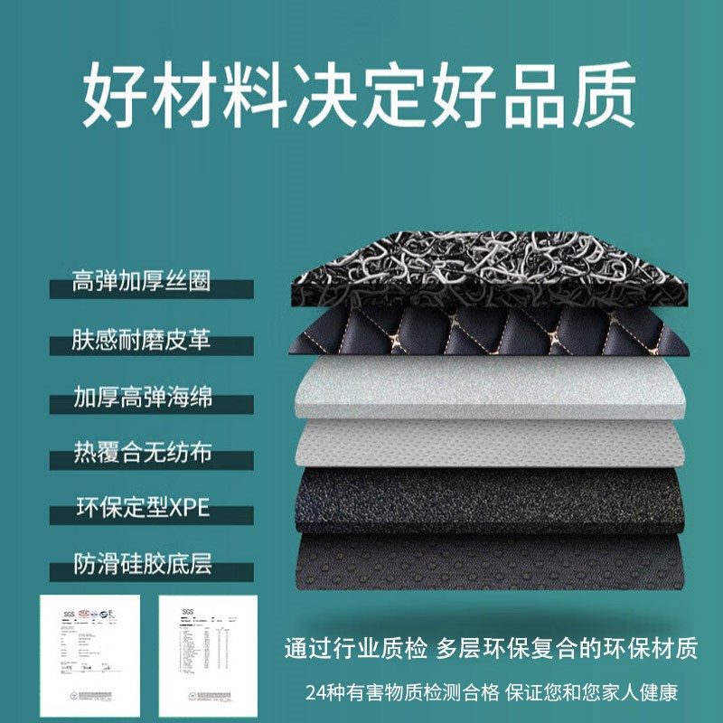 适用24/2025款东风新标致408全包围汽车脚垫改装配件X内饰脚踏龘