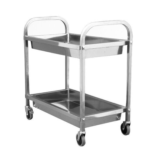 加厚不锈a钢餐车二酒楼食堂点心车传菜推车三层餐车学校商用不锈