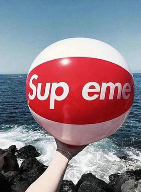 2015SS Sup eme Inflatable Beach Ball 潮流摆件 沙滩球 充气球