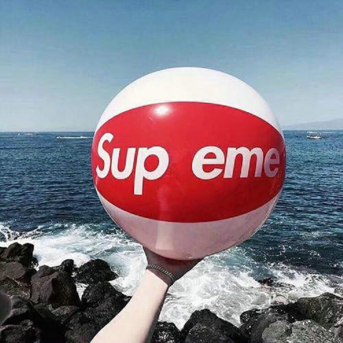 2015SS Sup eme Inflatable Beach Ball 潮流摆件 沙滩球 充气球