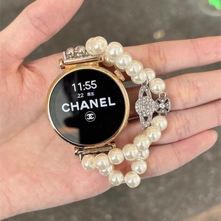 适用华为gt6表带gt5pro高级感watch5西太后磁吸GT4手表智能腕带gt3pro女款 isn 链条watch3小香风41mm秋冬新款