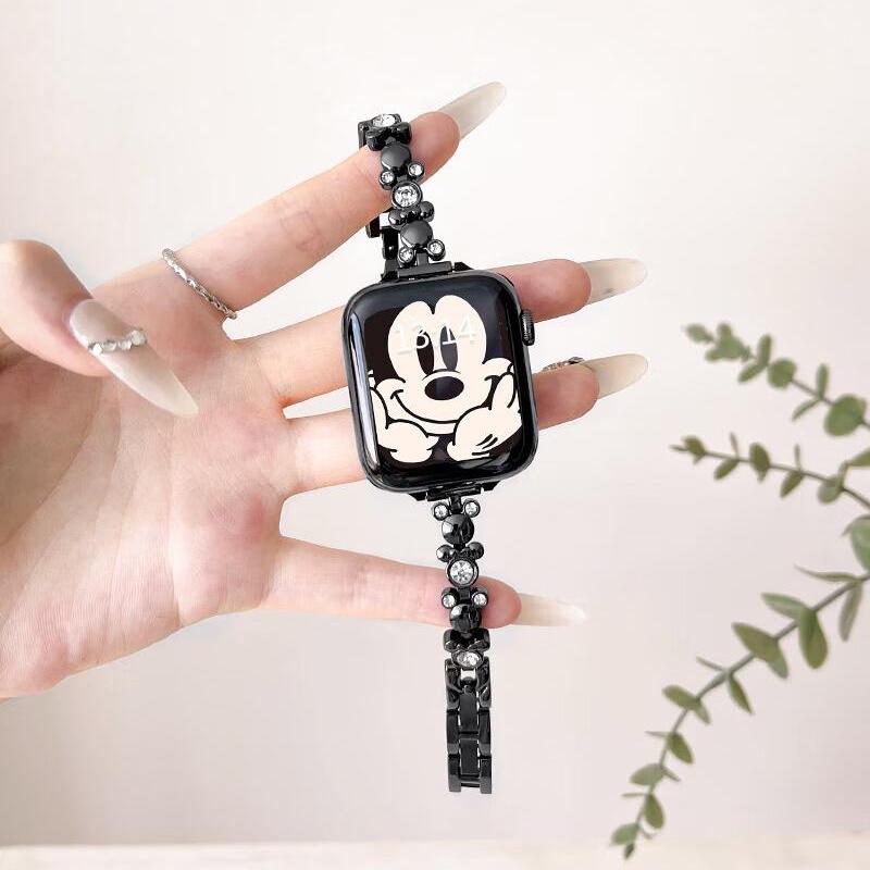 适用华为GT6手表带fit3金属镶钻