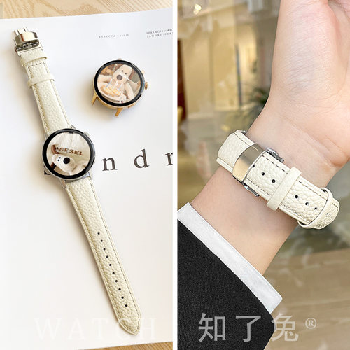 适用华为gt6表带新款gt5荔枝纹