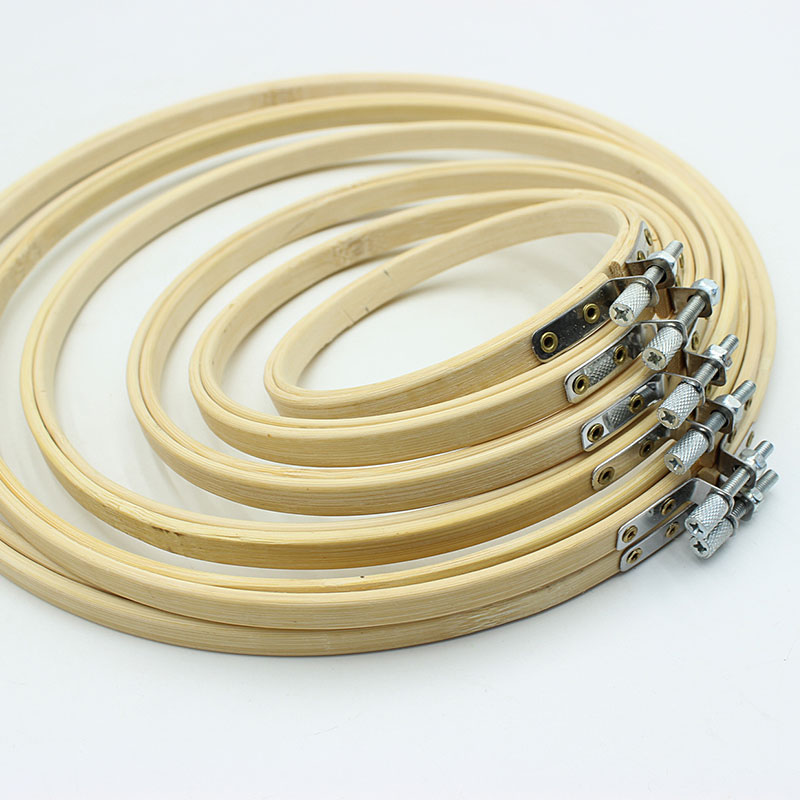 家用绣绷圈绣花工具圆方形竹绣绷十字绣刺绣苏绣装饰固定架绣棚