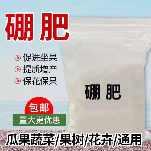 硼肥叶面肥硼砂冲施水溶肥西瓜草莓葡萄花卉农用果树通用微量元素