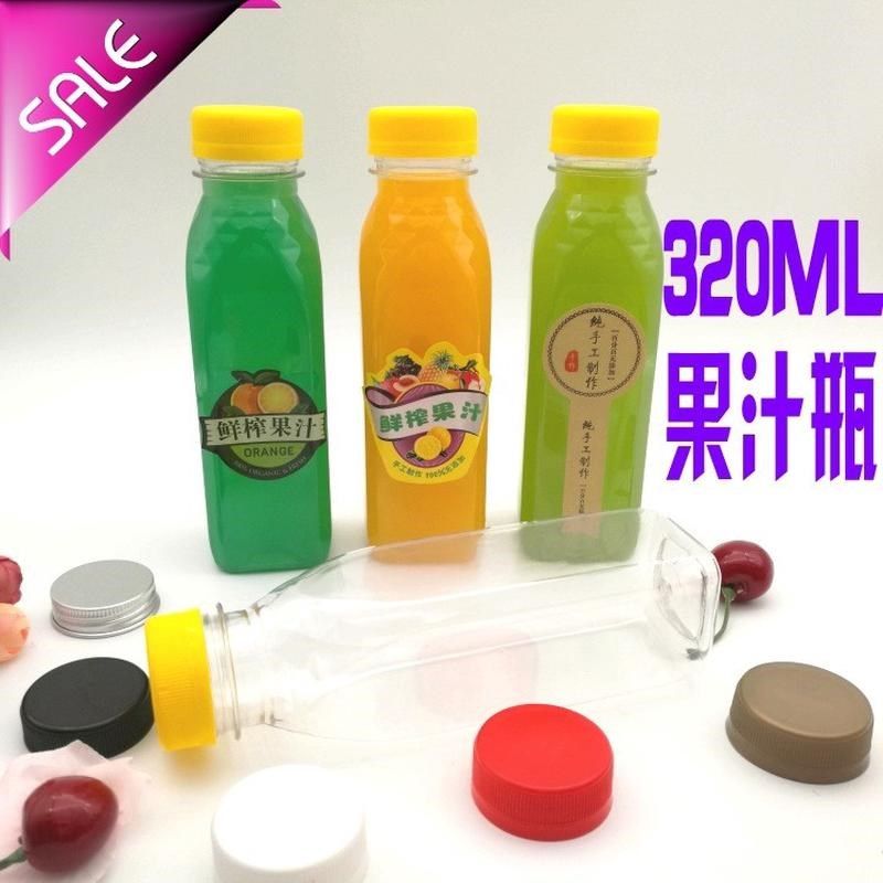 一次性PET饮h料瓶320ml加厚透明塑料瓶子果汁冷饮奶茶酵素空瓶带,包装,塑料瓶,淘宝优惠券,粉丝福利购,淘宝优惠卷