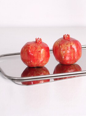 现代简约创意错位托盘摆样板房y售楼部展厅极简长方形收纳盘装饰