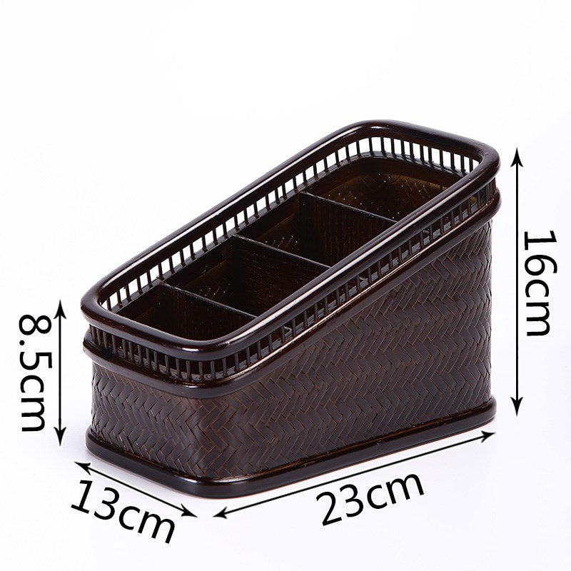 手工竹编多层收纳盒置物架仿古竹编遥控器盒创意家用Y化妆品收纳