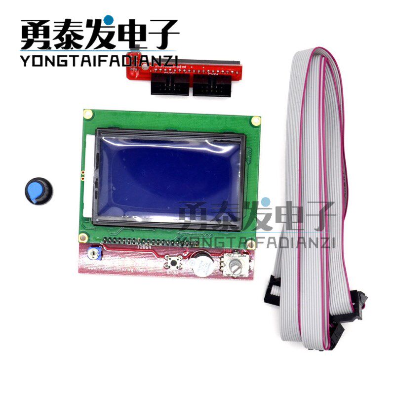 3D打印机Ramps 1.4套件+Mega 2560+热床mk2b+128S64 LCD控制器套