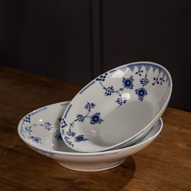 家用复古唐d草纹汤碗面碗温白瓷餐具小清新餐盘子陶瓷餐具碗27cm