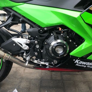 24改装 引擎边盖发动机防摔保护盖 Z400 适用川崎忍者NINJlA400