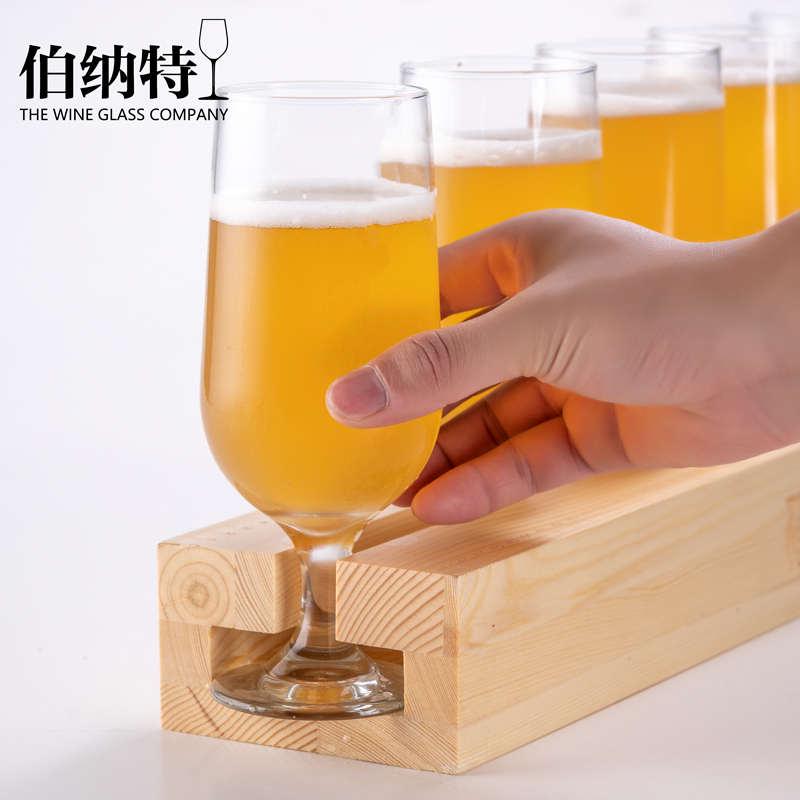 精酿啤酒杯套装清酒吧半米一米长杯G托网红创意商用实木杯架子