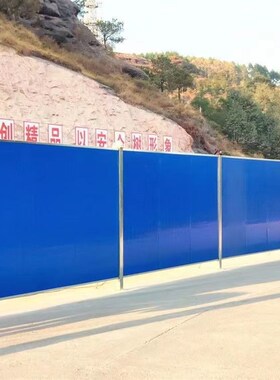 宁波市政工地道路隔离PVC围挡 临时施工泡沫夹心绿色彩钢围栏现货