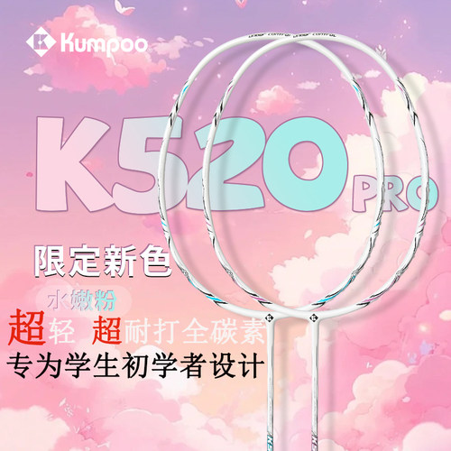 熏风全碳素羽毛球拍K520PRO入门级5U比赛进攻型正品双拍薰风4U