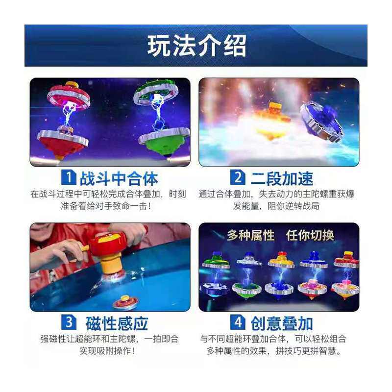 新品超变战d陀陀螺玩具儿童合体坨螺脱落托罗铊驼站佗蛇砣镙跎旋
