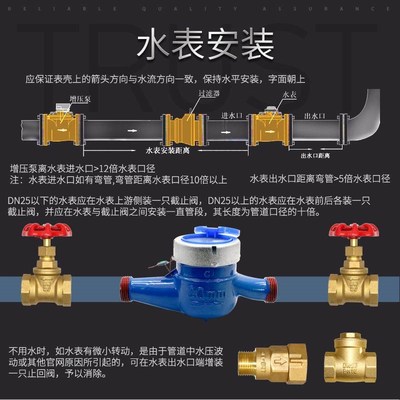 。上海水表家用旋翼式自来水4分6分DN15K防冻丝扣螺纹机械数字冷