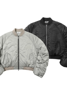 SHIIN 'Titan' 巨袖廓形加厚棉服飞行夹克 弯刀巨袖bomber