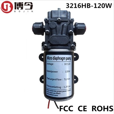 新款12V18V24V36V48V1y20W水管打压器测压力泵7L自吸喷雾隔膜现货