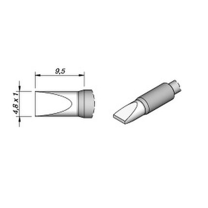 。中国JBC 正品C245-756烙铁头C245756一字形烙铁芯CD-2BHE焊嘴