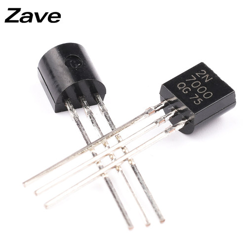三极管2N7000直插TO-92小功率N沟道MOS场效应管0.3A 60V