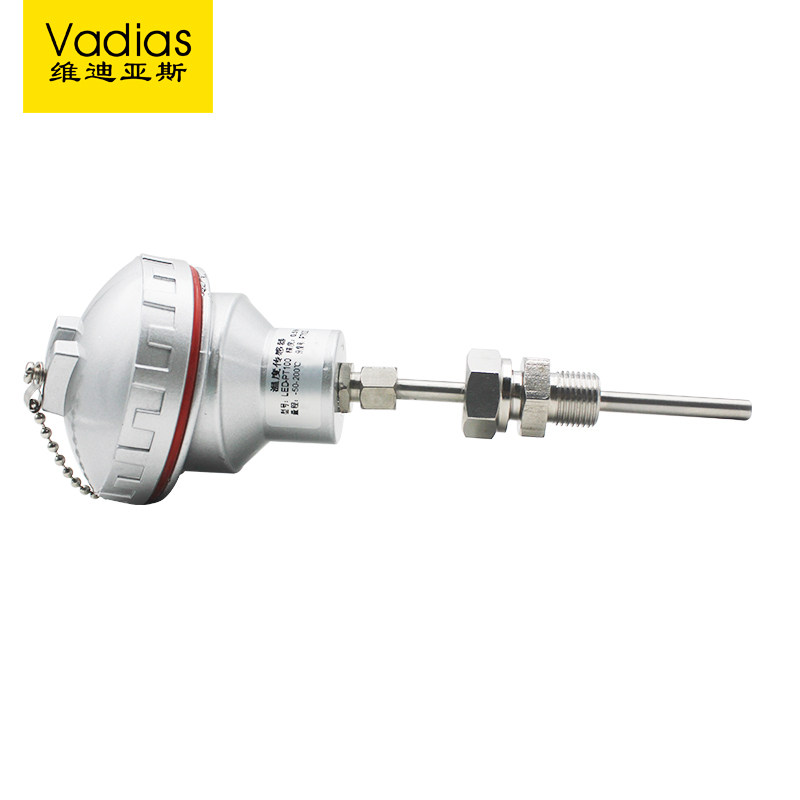 铠装温度传感器pt100pt1000变送器K型热电偶传感器探头铂热电阻