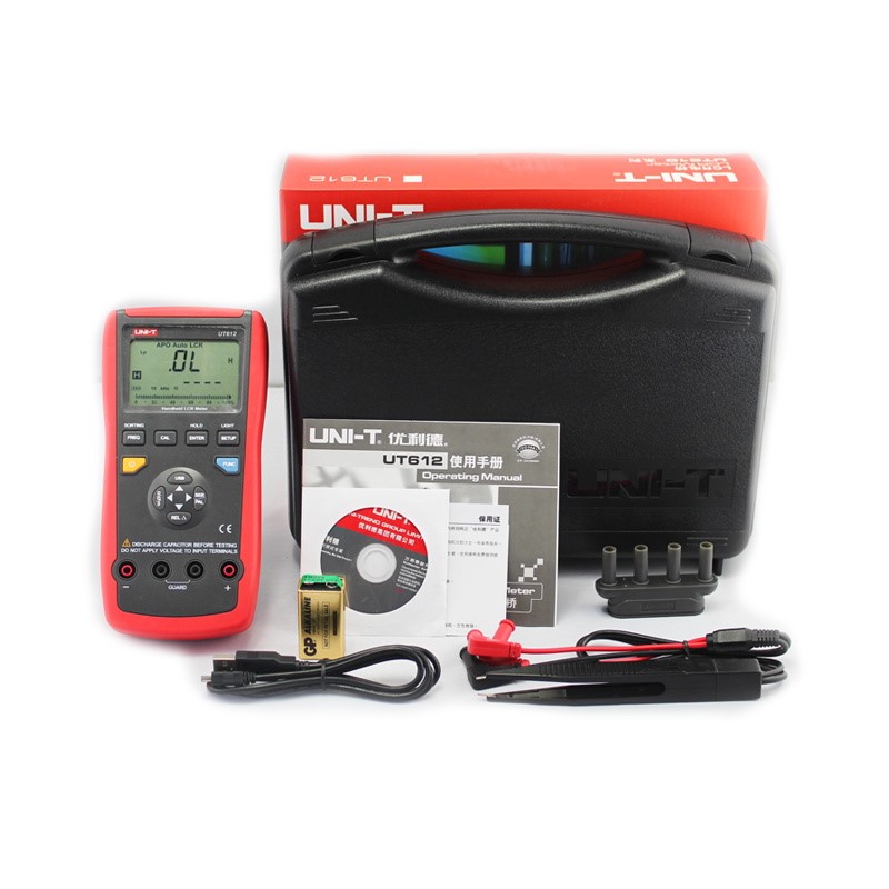 优利德UT612手持式LCR数字电桥测试仪电桥电容电感表611/622A/C/E