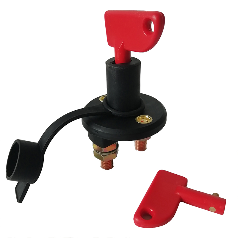 汽车电瓶开关12V24V通用四孔M10固定双钥匙蓄电池电源断电新品