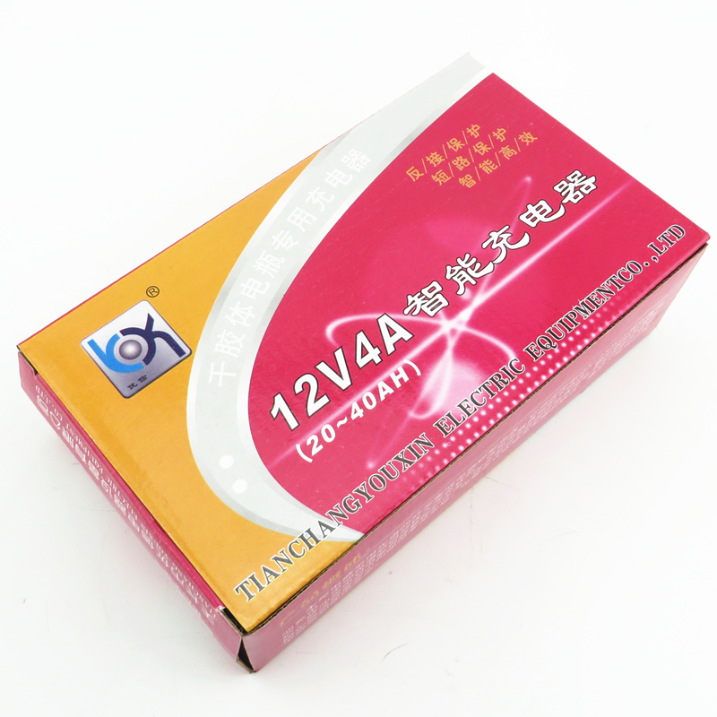 汽车电瓶12V充电器踏板摩托车12伏电动车蓄电池智能通用充电机20A