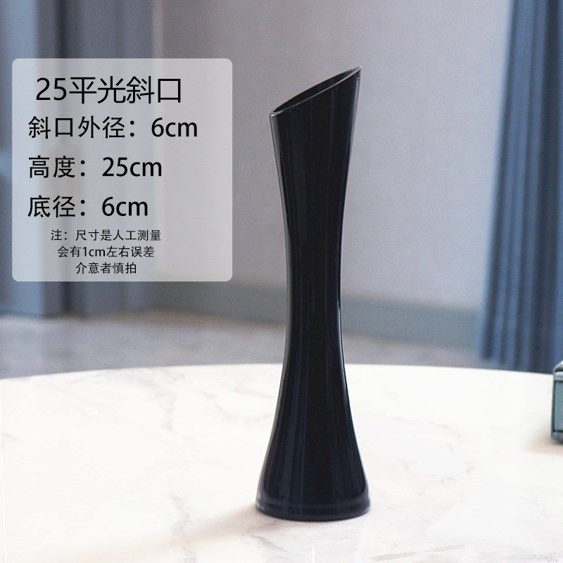 现代中式黑色白色玻璃花瓶小口插花餐桌酒店摆件单只小花瓶创意,搬运/仓储/物流设备,机械式停车设备（立体停车库）,淘宝优惠券,粉丝福利购,淘宝优惠卷