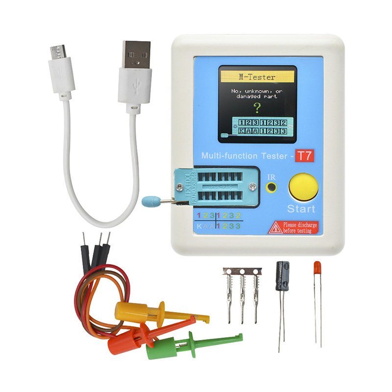 LCR-T7晶体管测试仪三极管MOS管彩屏图形显示电容电感ESR表英文版