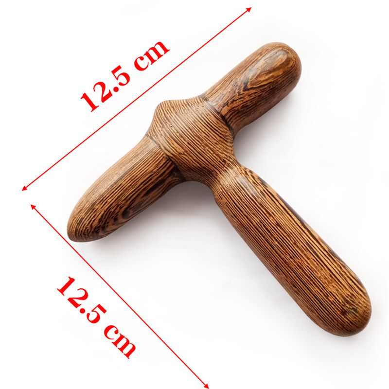 花梨木按摩棒点穴棒开穴足底穴位脚底按摩锥穴位按摩器木质十字捶