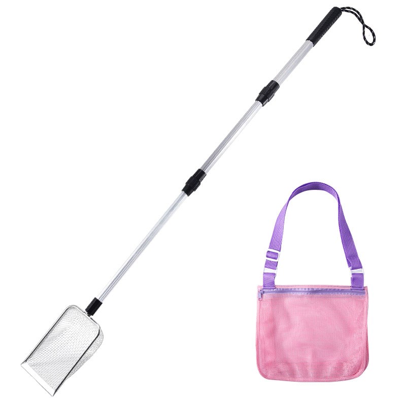 赶海沙滩工具套装加长伸缩手柄沙滩铲子儿童玩沙挖沙挖螺贝壳神器