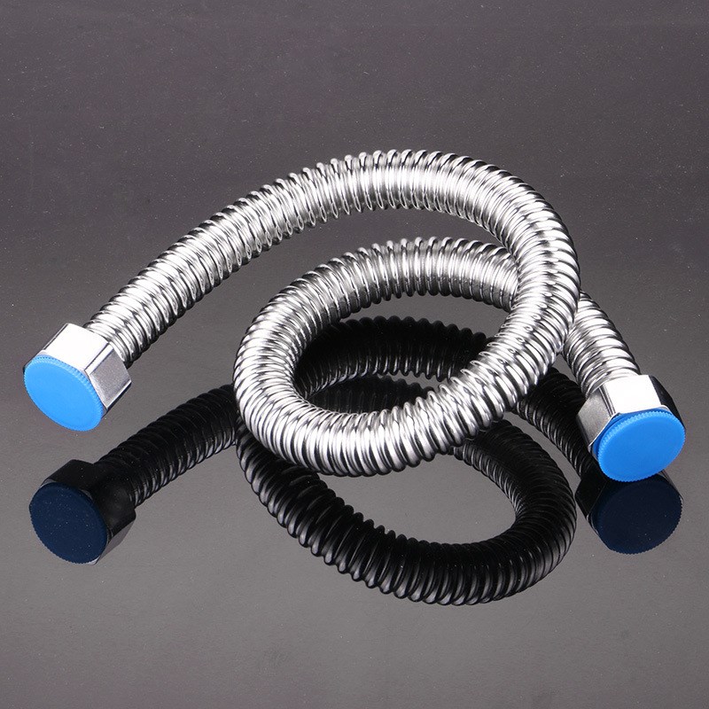 6分304不锈钢波纹管六分高压壁挂炉连接管暖气片冷热水管金属软管