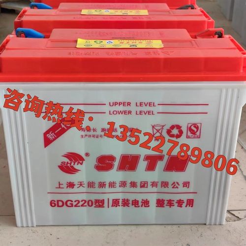 上海天能水电池6DG180-200-260-320-400型电动拉货拉客三轮车电瓶