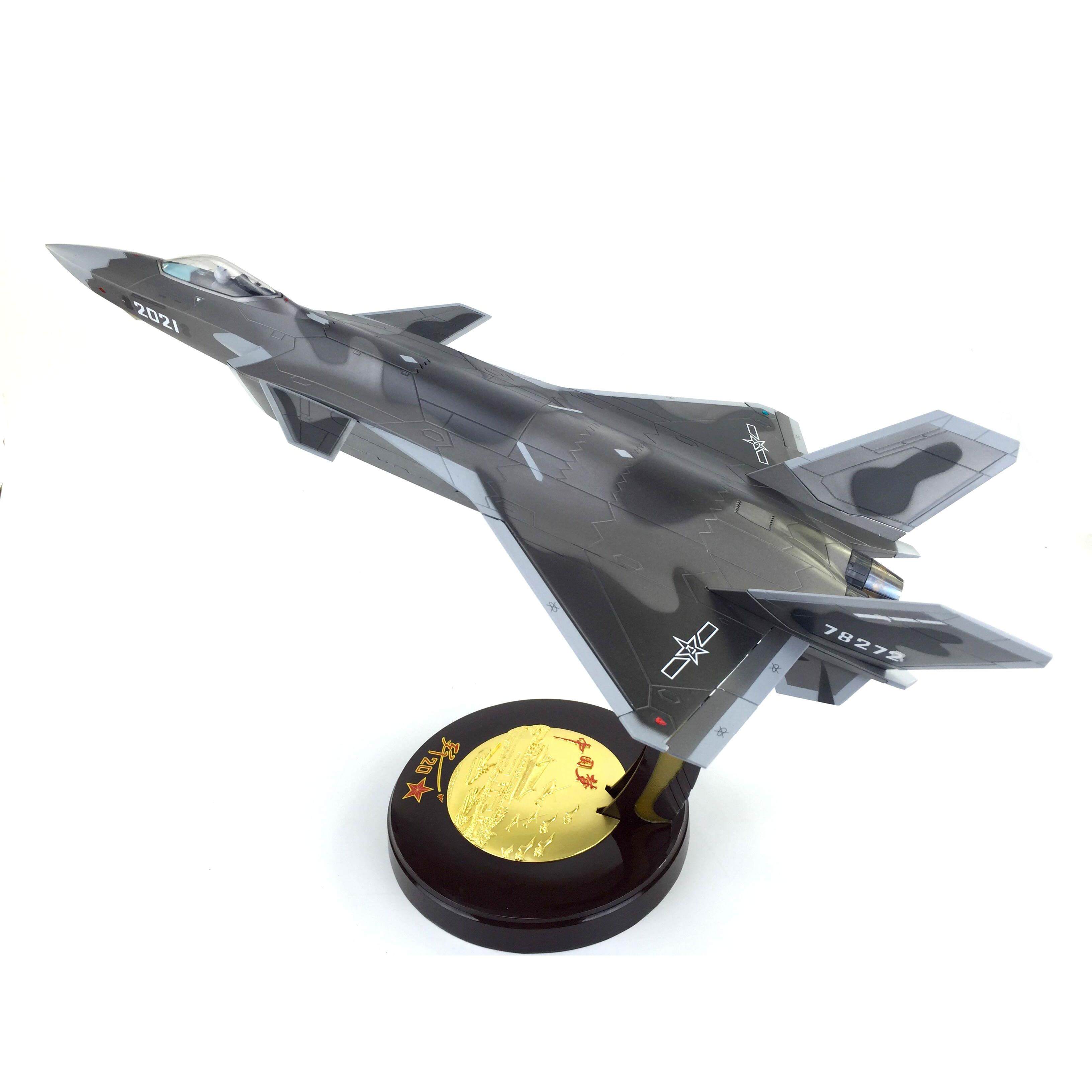 高档1:36歼20飞机模型航展明星歼20模型 静态模型战斗机模型合金