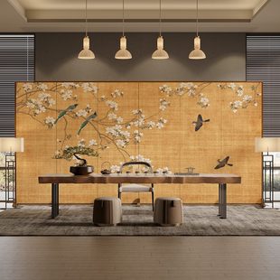 屏风隔断实木酒店客厅玄关移动装 可折叠遮挡办公背景墙中式 饰茶室
