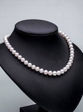 极速白色珍珠项链婚礼贝s珠送妈妈婆婆仿真贝珠母贝项链高端礼物
