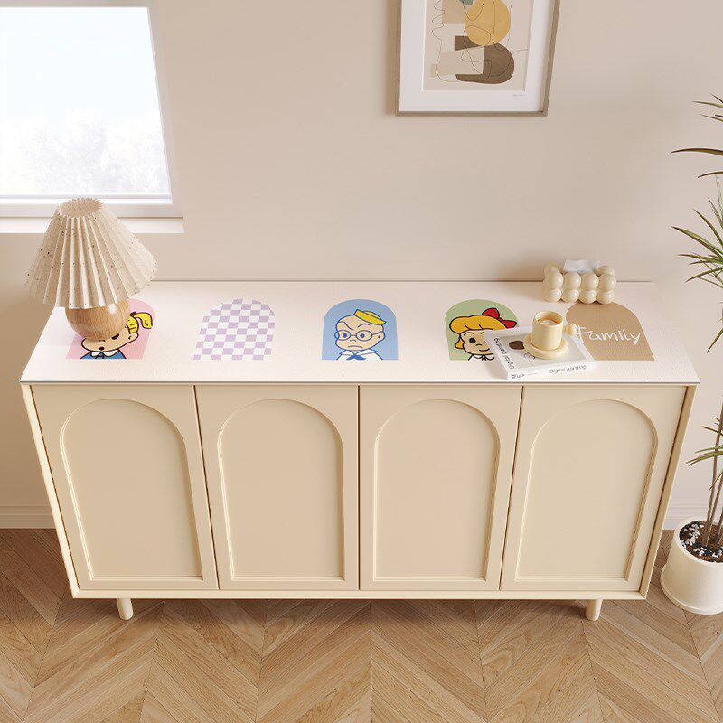 极速玄关边柜垫PVC防水防油电视机柜垫桌面保护U垫桌布防烫隔热鞋