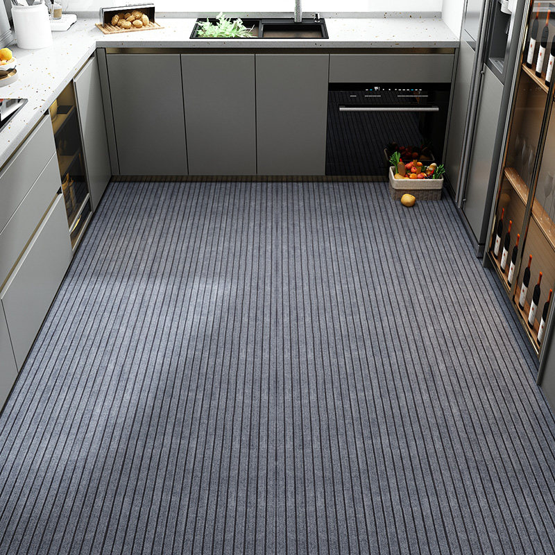 新品厨房地垫2025新款防油防水免洗可擦L防滑脚垫耐脏门垫可裁剪